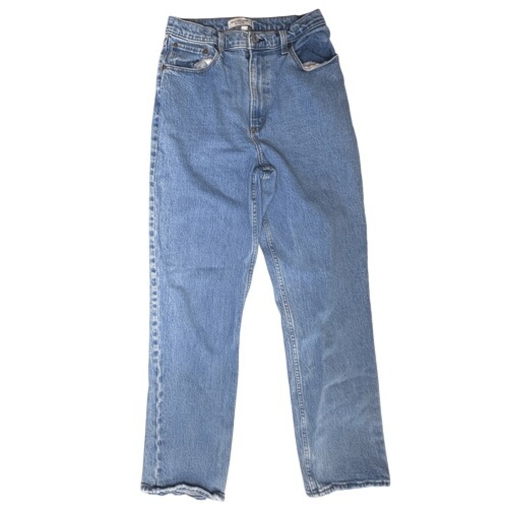 Abercrombie & Fitch Black The 90s Straight Ultra High Rise Blue Jean 30/10 Retro - Picture 1 of 10